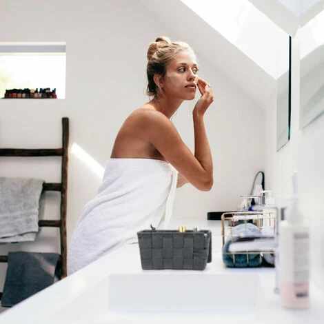 Relaxdays Panier De Rangement, Couvercle, Aspect Tressé, Organiseur, HxlxP 10,5 X 19,5 X 14,5 Cm, Plastique, Bordeaux 6 Relaxdays Panier De Rangement, Couvercle, Aspect Tressé, Organiseur, HxlxP 10,5 X 19,5 X 14,5 Cm, Plastique, Bordeaux – Image 4