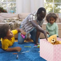 Relaxdays Panier De Rangement Avec Poignée, Plastique, Aspect Tressé, 26 X 40 X 30 Cm, Corbeille Salle De Bain, Bordeaux -Petit rangement Soldes Magasin 52205204 4