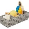 Relaxdays Panier De Rangement, Tressé, Bain, 3 Compartiments, En Plastique, HlP 11x 36,5x15,5 Cm, Différentes Couleurs 1 Relaxdays Panier De Rangement, Tressé, Bain, 3 Compartiments, En Plastique, HlP 11x 36,5x15,5 Cm, Différentes Couleurs -Petit rangement Soldes Magasin 52205435 1