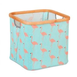 Relaxdays Panier De Rangement Pour Enfant, Divers Motifs, Boîte De Tri En Tissu, Pliante, 30,5x33,5x33,5 Cm, Turquoise -Petit rangement Soldes Magasin 52205668 2