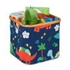 Relaxdays Panier De Rangement Pour Enfant, Divers Motifs, Boîte De Tri En Tissu, Pliante, 30,5x33,5x33,5 Cm, Bleu -Petit rangement Soldes Magasin 52205688 1