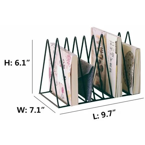 ECHOO Porte-revues En Acier En Forme De Triangle Pour Revues Ou Documents Doré Rose 4 ECHOO Porte-revues En Acier En Forme De Triangle Pour Revues Ou Documents Doré Rose – Image 2