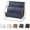 ECHOO Métal Cuir PU Porte-Magazines, Porte- Journaux, Porte-revues En Métal Pour Magazines, Journaux Ou Magazines, Porte-revues Pour La Salle De Bain, Cuisine, Toilette (Noir) 2 ECHOO Métal Cuir PU Porte-Magazines, Porte- Journaux, Porte-revues En Métal Pour Magazines, Journaux Ou Magazines, Porte-revues Pour La Salle De Bain, Cuisine, Toilette (Noir) -Petit rangement Soldes Magasin 52470610 1