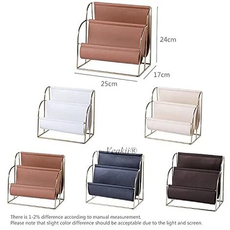 ECHOO Métal Cuir PU Porte-Magazines, Porte- Journaux, Porte-revues En Métal Pour Magazines, Journaux Ou Magazines, Porte-revues Pour La Salle De Bain, Cuisine, Toilette (Noir) 5 ECHOO Métal Cuir PU Porte-Magazines, Porte- Journaux, Porte-revues En Métal Pour Magazines, Journaux Ou Magazines, Porte-revues Pour La Salle De Bain, Cuisine, Toilette (Noir) – Image 3