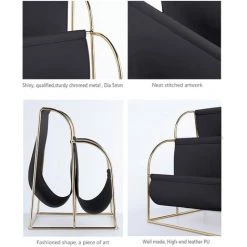 ECHOO Métal Cuir PU Porte-Magazines, Porte- Journaux, Porte-revues En Métal Pour Magazines, Journaux Ou Magazines, Porte-revues Pour La Salle De Bain, Cuisine, Toilette (Noir) 10 ECHOO Métal Cuir PU Porte-Magazines, Porte- Journaux, Porte-revues En Métal Pour Magazines, Journaux Ou Magazines, Porte-revues Pour La Salle De Bain, Cuisine, Toilette (Noir) -Petit rangement Soldes Magasin 52470610 4