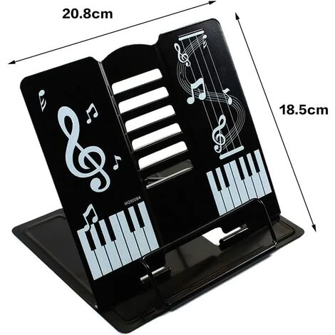 ECHOO Porte Livres Support De Livre En Métal Multifonction Porte-livre De Lecture Portable Pour Téléphone Porte-Copie Chevalet Noir 4 ECHOO Porte Livres Support De Livre En Métal Multifonction Porte-livre De Lecture Portable Pour Téléphone Porte-Copie Chevalet Noir – Image 2