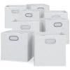 Boîte Pliable 30x30cm Blanc Lot De 8 Vicco -Petit rangement Soldes Magasin 52508750 1