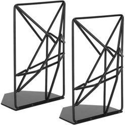 ALMI Support De Livre Creux En Métal, étagère Kaptron Noire, Serre-livres Antidérapants, Pour Bureau D'étude De Table à La Maison -Petit rangement Soldes Magasin 52689636 3