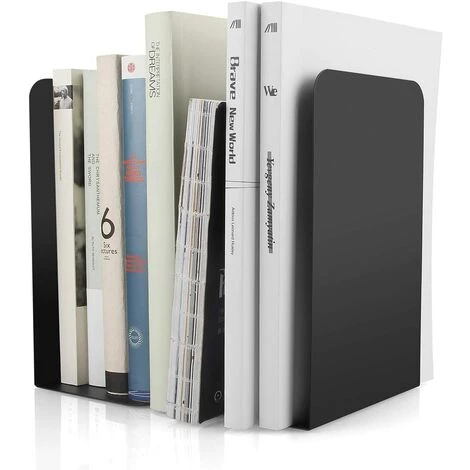 ALMI 2Pcs Serre-livres En Métal,Serre-livres En Forme De L 8 X 4 X 5.4Inch,Serre-livres Heavy Duty Métal Antidérapant Pour Bibliothèque De L’école Bureau à La Maison Étagère Decor-Noir 3 ALMI 2Pcs Serre-livres En Métal,Serre-livres En Forme De L 8 X 4 X 5.4Inch,Serre-livres Heavy Duty Métal Antidérapant Pour Bibliothèque De L’école Bureau à La Maison Étagère Decor-Noir