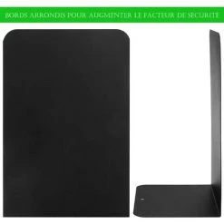 ALMI 2Pcs Serre-livres En Métal,Serre-livres En Forme De L 8 X 4 X 5.4Inch,Serre-livres Heavy Duty Métal Antidérapant Pour Bibliothèque De L’école Bureau à La Maison Étagère Decor-Noir 10 ALMI 2Pcs Serre-livres En Métal,Serre-livres En Forme De L 8 X 4 X 5.4Inch,Serre-livres Heavy Duty Métal Antidérapant Pour Bibliothèque De L’école Bureau à La Maison Étagère Decor-Noir -Petit rangement Soldes Magasin 52689877 4