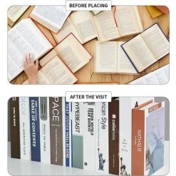 ALMI Serre Livres Réglable, SHANMEI Support Livre Évolutifs, Serre-Livres Décoratifs En Métal, Cale Livre Pour Bureau, Maison, Étagère Decor -Petit rangement Soldes Magasin 52689879 4