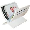 Porte Revues Magazine En Bois Blanc, Dim : L30 X H29 X P36 Cm -PEGANE-
