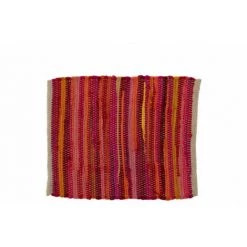 DANSMAMAISON Set De Table Rectangle Anna Polyester Mix Couleur - L 35 X L 45 X H 35 Cm - Multicolore