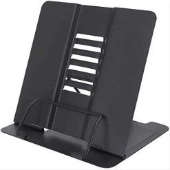 SUPERMARKET Support De Lecture，Porte-Livre Chevalet En Métal Multifonction,Portable Réglable Support Livre En Métal, Pour Livres/Téléphone Portable Porte-Copie Chevalet Pupitre Stand, Noir,Superma