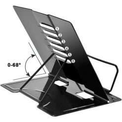 SUPERMARKET Support De Lecture，Porte-Livre Chevalet En Métal Multifonction,Portable Réglable Support Livre En Métal, Pour Livres/Téléphone Portable Porte-Copie Chevalet Pupitre Stand, Noir,Superma -Petit rangement Soldes Magasin 52977497 3