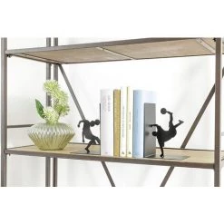 Baroni Home Serre-livres Pour L'étagère, Bureau, Salon, Chambre, École, Salle De Séjour Fantasie Footballeurs 12x10x17 Cm -Petit rangement Soldes Magasin 53299531 3