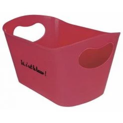 FIVE SIMPLY SMART Panier De Rangement Plastique "Rectangle" 22cm Rouge