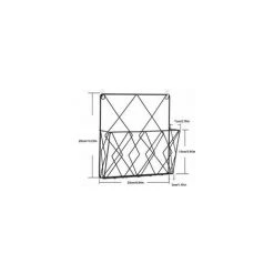 DECKON Porte-revues à Suspendre Porte-revues En Métal, Porte-journaux, Corbeille à Journaux, Porte D'examen Murale, Magazines, Livres Et Documents De Bureau (noir) -Petit rangement Soldes Magasin 53543056 3