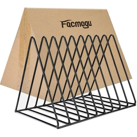 HKLFFJA Support Noir De Rangement Pour Disques Vinyles - 9 Emplacements - Pour Un Bureau 3 HKLFFJA Support Noir De Rangement Pour Disques Vinyles - 9 Emplacements - Pour Un Bureau