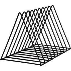 HKLFFJA Support Noir De Rangement Pour Disques Vinyles - 9 Emplacements - Pour Un Bureau 9 HKLFFJA Support Noir De Rangement Pour Disques Vinyles - 9 Emplacements - Pour Un Bureau -Petit rangement Soldes Magasin 53555707 3