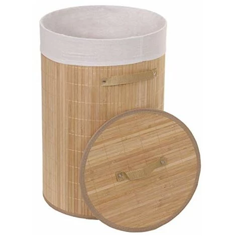 NOVA Panier Panier Sac En Bambou 50L Avec Cadre En Métal Avec Poignées Couleur : Naturel 4 NOVA Panier Panier Sac En Bambou 50L Avec Cadre En Métal Avec Poignées Couleur : Naturel – Image 2