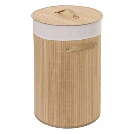 NOVA Panier Panier Sac En Bambou 50L Avec Cadre En Métal Avec Poignées Couleur : Naturel 5 NOVA Panier Panier Sac En Bambou 50L Avec Cadre En Métal Avec Poignées Couleur : Naturel – Image 3