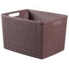 CURVER Paniere En Jute - Rectangulaire - 20 L - 100 % Recyclé -Petit rangement Soldes Magasin 53578861 1