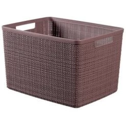 CURVER Paniere En Jute - Rectangulaire - 20 L - 100 % Recyclé