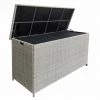 MOBELLIA Coffre De Rangement Calvi - Gris -Petit rangement Soldes Magasin 53621674 1
