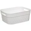 Five - Panier De Rangement Rectangle Blanc Disco 8.5 Litres - Blanc -Petit rangement Soldes Magasin 53726650 1