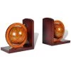 LITZEE Serre-livre Globe 2 Pcs # -Petit rangement Soldes Magasin 53765209 1