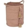 ATMOSPHERA, CRÉATEUR D'INTÉRIEUR Panier Lurex Pompons - Rose