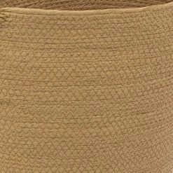 HOMEMAISON Set De 3 Paniers Bicolores à Anses Terre De Sienne 37 X 32,5 X 36 Cm - Terre De Sienne -Petit rangement Soldes Magasin 53907921 3