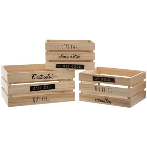 ATMOSPHERA FOR KIDS Lot De 3 Cagettes De Rangement Atmosphera 3 ATMOSPHERA FOR KIDS Lot De 3 Cagettes De Rangement Atmosphera