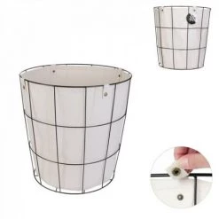 JARDIRICODECO Panier Metal Filaire Avec Doublure