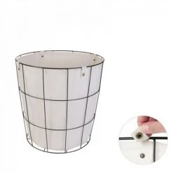 JARDIRICODECO Panier Metal Filaire Avec Doublure -Petit rangement Soldes Magasin 53960142 3