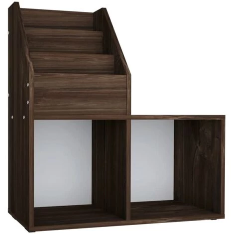 Porte-revue Pour Enfants 71x30x78,5 Cm Aggloméré Chêne Fumé VidaXL 4 Porte-revue Pour Enfants 71x30x78,5 Cm Aggloméré Chêne Fumé VidaXL â Image 2