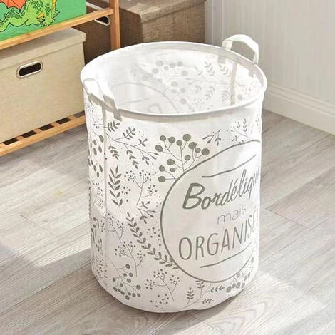 Panier Rangement Coleur De Gris 50X40cm FUIENKO 5 Panier Rangement Coleur De Gris 50X40cm FUIENKO – Image 3