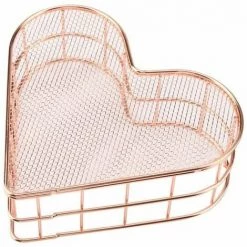 Panier De Rangement Or Rose En 17.5x15.2x6cm FUIENKO -Petit rangement Soldes Magasin 54326945 3