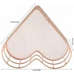 Panier De Rangement Or Rose En 17.5x15.2x6cm FUIENKO -Petit rangement Soldes Magasin 54326945 4