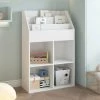 YOUTHUP Porte-revue Pour Enfants Blanc 71x30x114 Cm Aggloméré - Blanc -Petit rangement Soldes Magasin 54515163 1