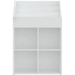 YOUTHUP Porte-revue Pour Enfants Blanc 71x30x114 Cm Aggloméré - Blanc -Petit rangement Soldes Magasin 54515163 5