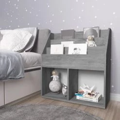 YOUTHUP Porte-revue Pour Enfants Gris Béton 71x30x78,5 Cm Aggloméré - Gris