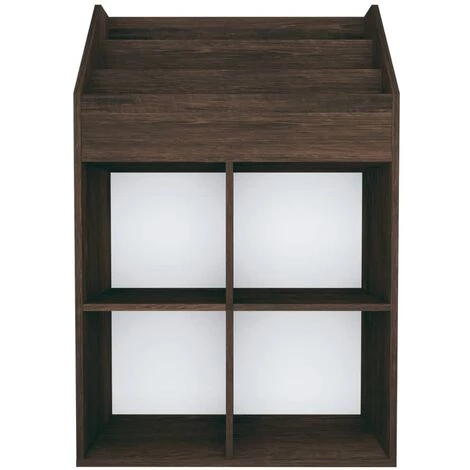 YOUTHUP Porte-revue Pour Enfants Chêne Fumé 71x30x114 Cm Aggloméré - Brun 5 YOUTHUP Porte-revue Pour Enfants Chêne Fumé 71x30x114 Cm Aggloméré - Brun – Image 3