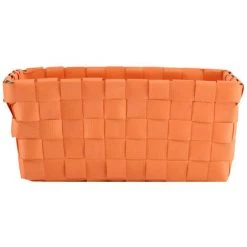 Panier De Bain MSV Polypropylène En Couleur Orange 19 X 14 X 8 Cm