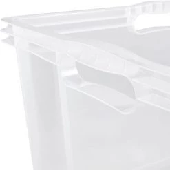 KEEEPER 2x Boîte De Rangement Avec Poignées Intégrées, Taille: Xxl, 52 X 43 X 26 Cm, 44 L, Transparent -Petit rangement Soldes Magasin 54538284 4