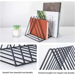 QERSTA Organisateur De Disques Vinyle, étagère à Magazines En Métal 9 Emplacements, Décoration De Bureau, étagères Noires 9 QERSTA Organisateur De Disques Vinyle, étagère à Magazines En Métal 9 Emplacements, Décoration De Bureau, étagères Noires -Petit rangement Soldes Magasin 54648396 3