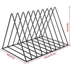 QERSTA Organisateur De Disques Vinyle, étagère à Magazines En Métal 9 Emplacements, Décoration De Bureau, étagères Noires 11 QERSTA Organisateur De Disques Vinyle, étagère à Magazines En Métal 9 Emplacements, Décoration De Bureau, étagères Noires -Petit rangement Soldes Magasin 54648396 5