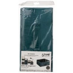 FI-VE Five - Boîte De Rangement En Velours Bleu 31 X 31 X 15 Cm - Bleu Canard -Petit rangement Soldes Magasin 54816703 3