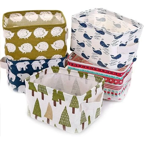 PERLE RARE 5 × Boîte De Rangement Pliable Lin Tissu Bureau Rangé Stockage Boîte Maquillage Bijoux Jouets Papeterie Divers Panier Organisateur Petite Taille Pour Espace De Rangement 3 PERLE RARE 5 × Boîte De Rangement Pliable Lin Tissu Bureau Rangé Stockage Boîte Maquillage Bijoux Jouets Papeterie Divers Panier Organisateur Petite Taille Pour Espace De Rangement